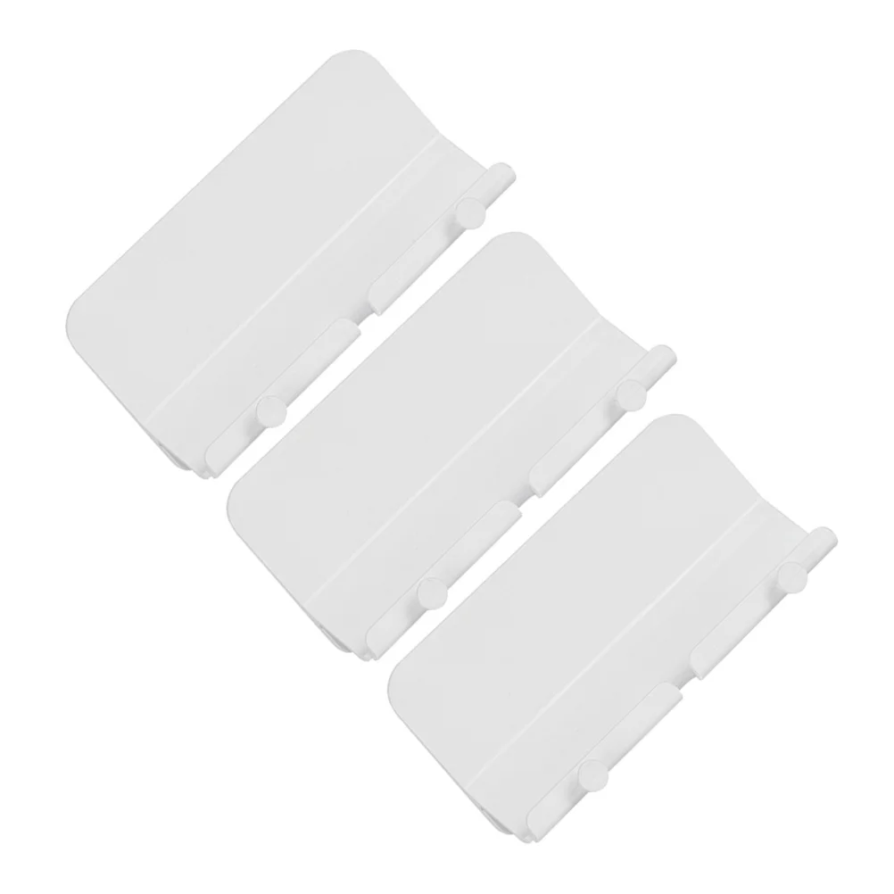 

3 Pcs Hanger Wall Mobile Phone Holder Cell Holders Wall- Mounted Rack Abs Wall-mounted
