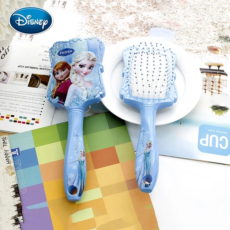 Disney Frozen Princess Comb Anna Elsa Anti-static Hair Care Brushes Baby Girls Dress Up Makeups Birthday Kids Gifts images - 6