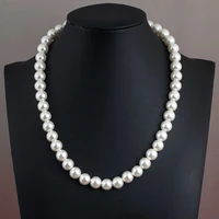 thick pearls necklace for women girls elegant beaded chains pearl collar necklace romantic vintage party jewelry wholesale gifts