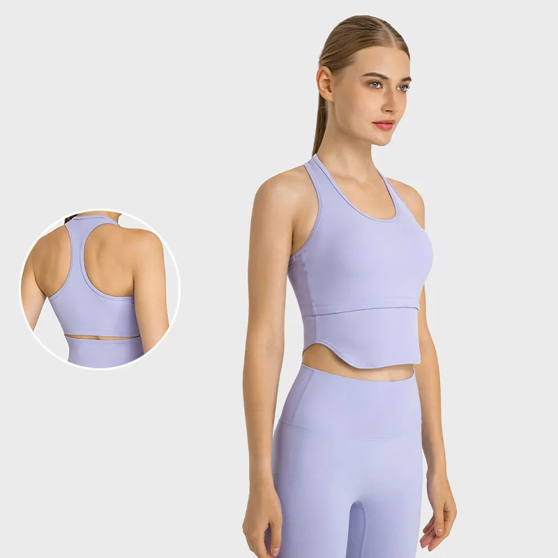 

With Logo Women Sexy Sports Bra With Removable Pads Comfortable Workout Yoga Top Ladies Gym Tank Female Fitness Vest Sportswear