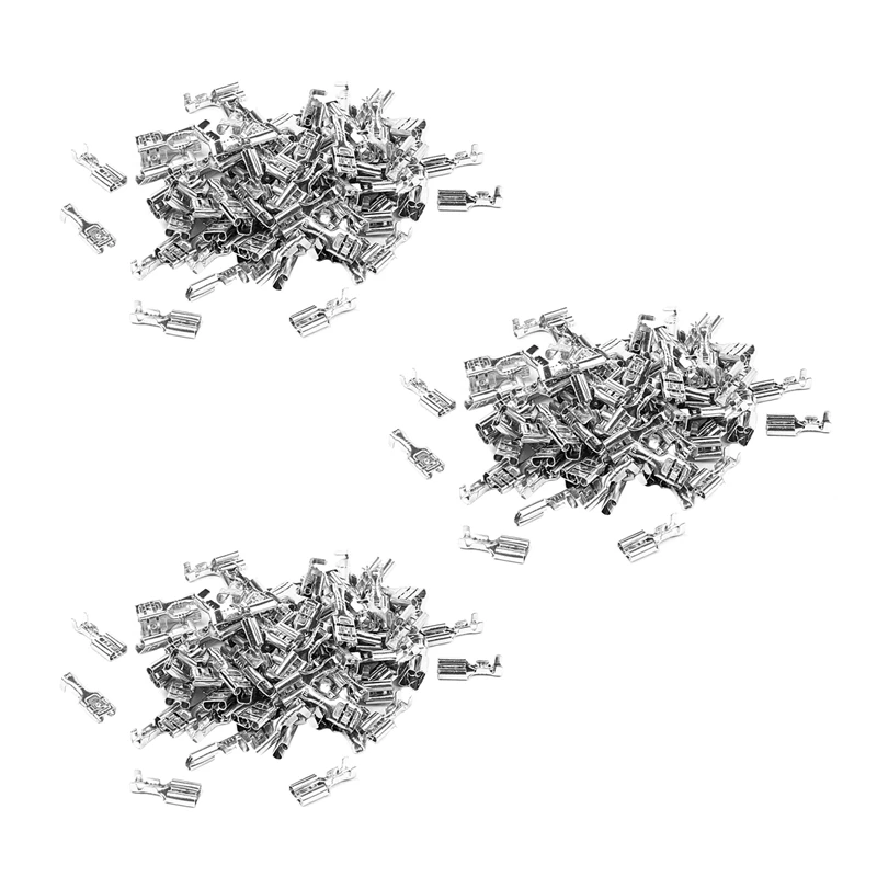 

300X 6,3 мм неизолированная гнездовая лопатка, нажимной обжимной терминал, неизолированный, 2,5 мм²