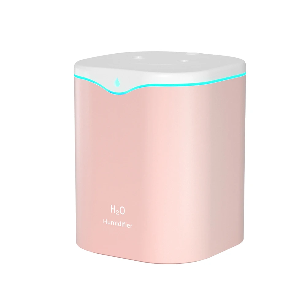 

Air Humidifier Essential Oil Aroma Diffuser Double Nozzle with Colorful LED Light Humidifiers Aroma Diffuser(Pink)