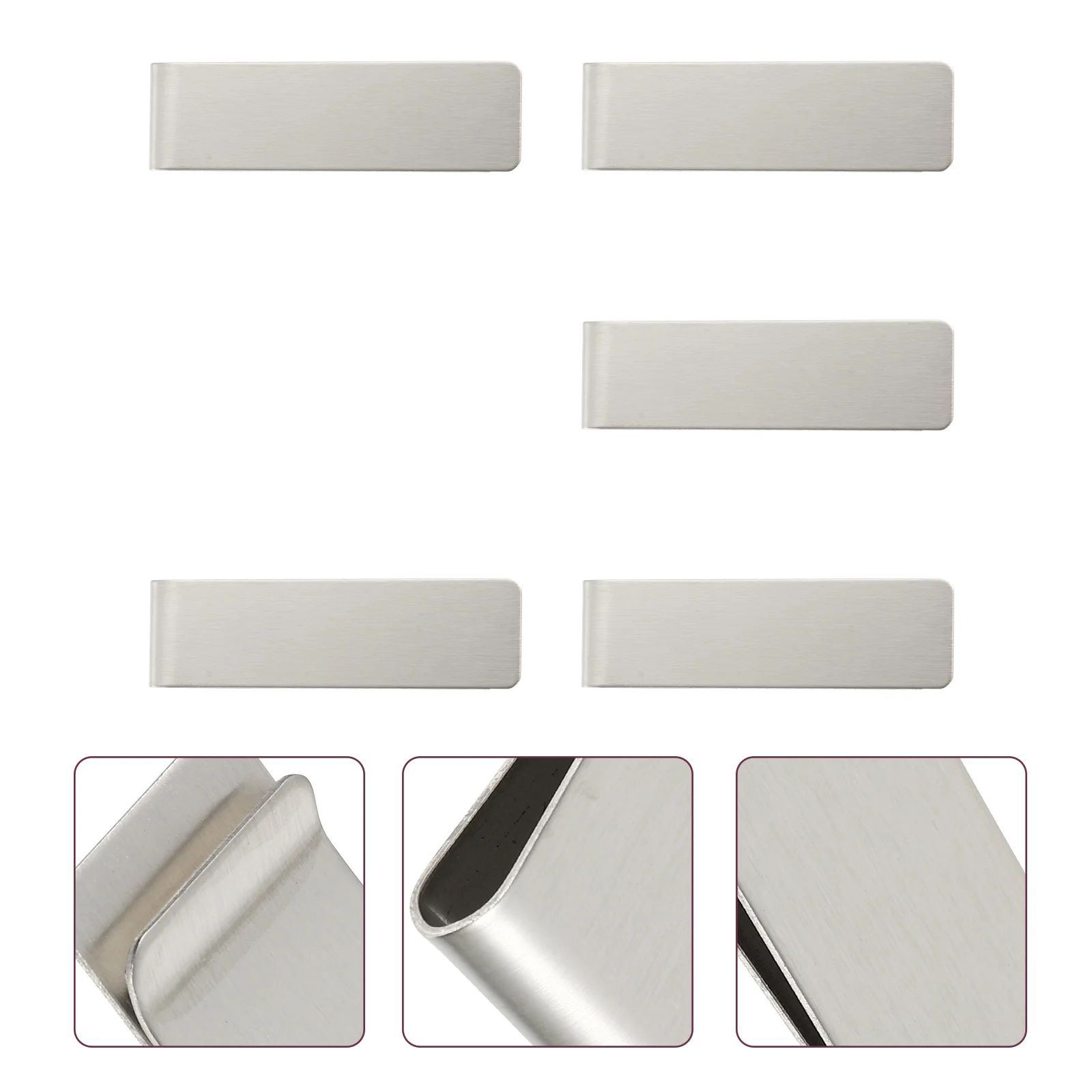 

Clips Money Cash Stainless Holder Holders Metal Function Multi Professional Banknote Credit Convenient Portable Accessory Office