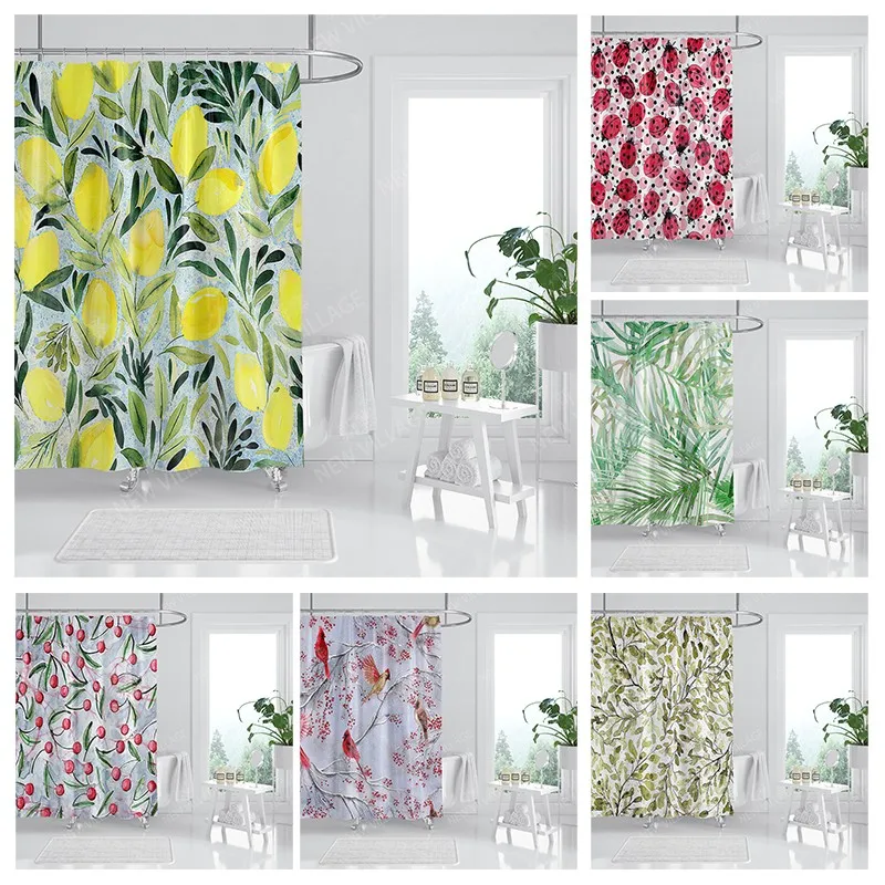 

Waterproof fabric shower curtains Bathroom curtain accessories Bath curtain for shower 180x200cm 240*200 anime boho decoration