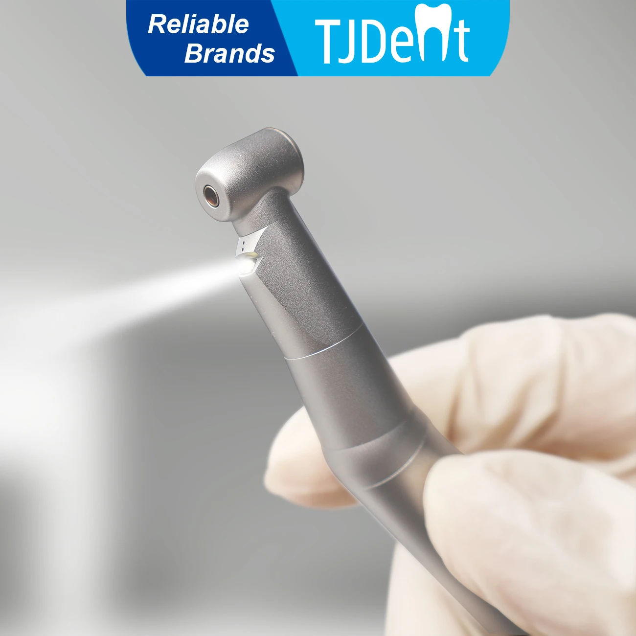 Фото TJDent Dental 1:1 светодиодный угловой электронный генератор, низкоскоростной наконечник с внутренней кнопкой распыления воды, стоматологические лабораторные инструменты №1