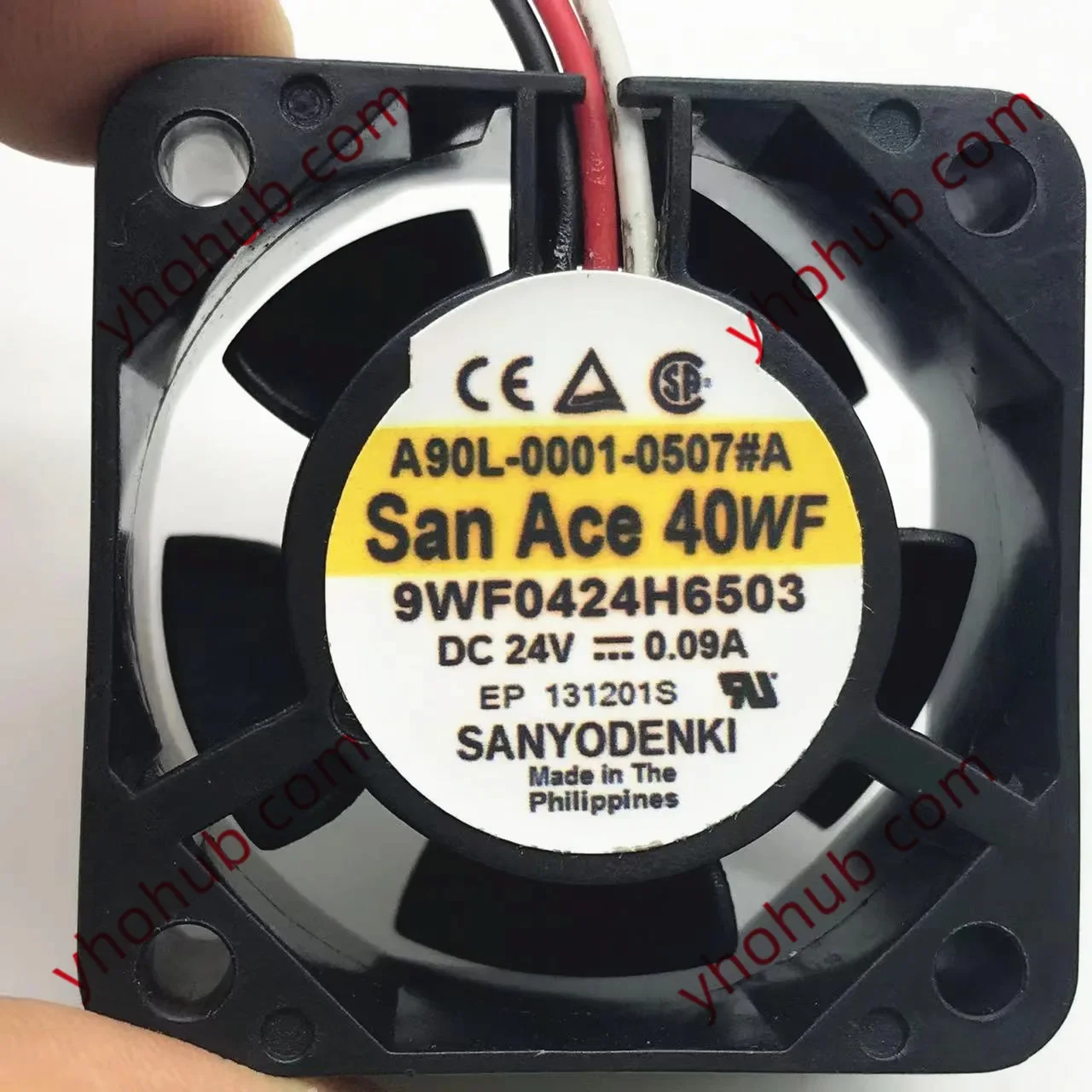 Sanyo Denki 9WF0424H6503 DC 24 В 0 09 А 3-проводной 40x40x20 мм Вентилятор охлаждения сервера