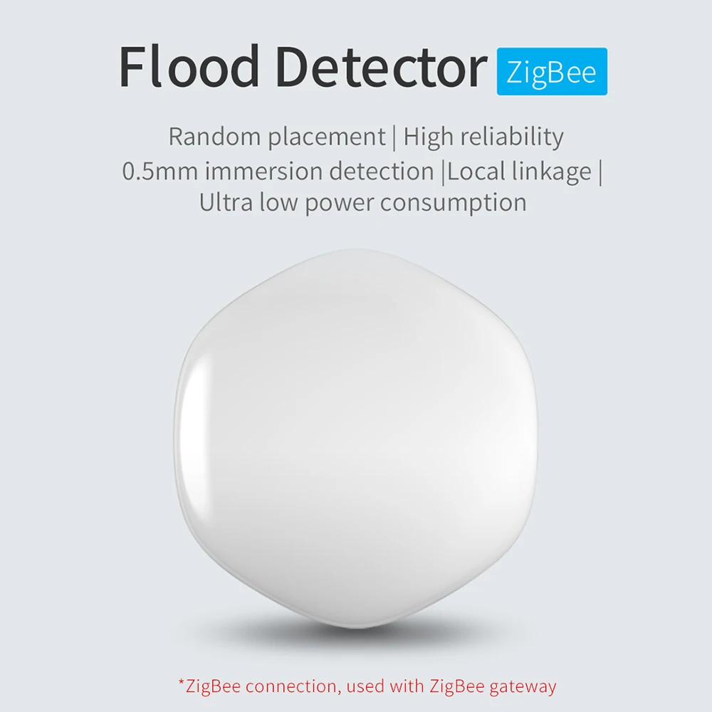 

Waterproof Water Immersing Sensor Zigbee Flood Water Leak Detector Alarm Security Soaking Sensor For Smart Life App Control