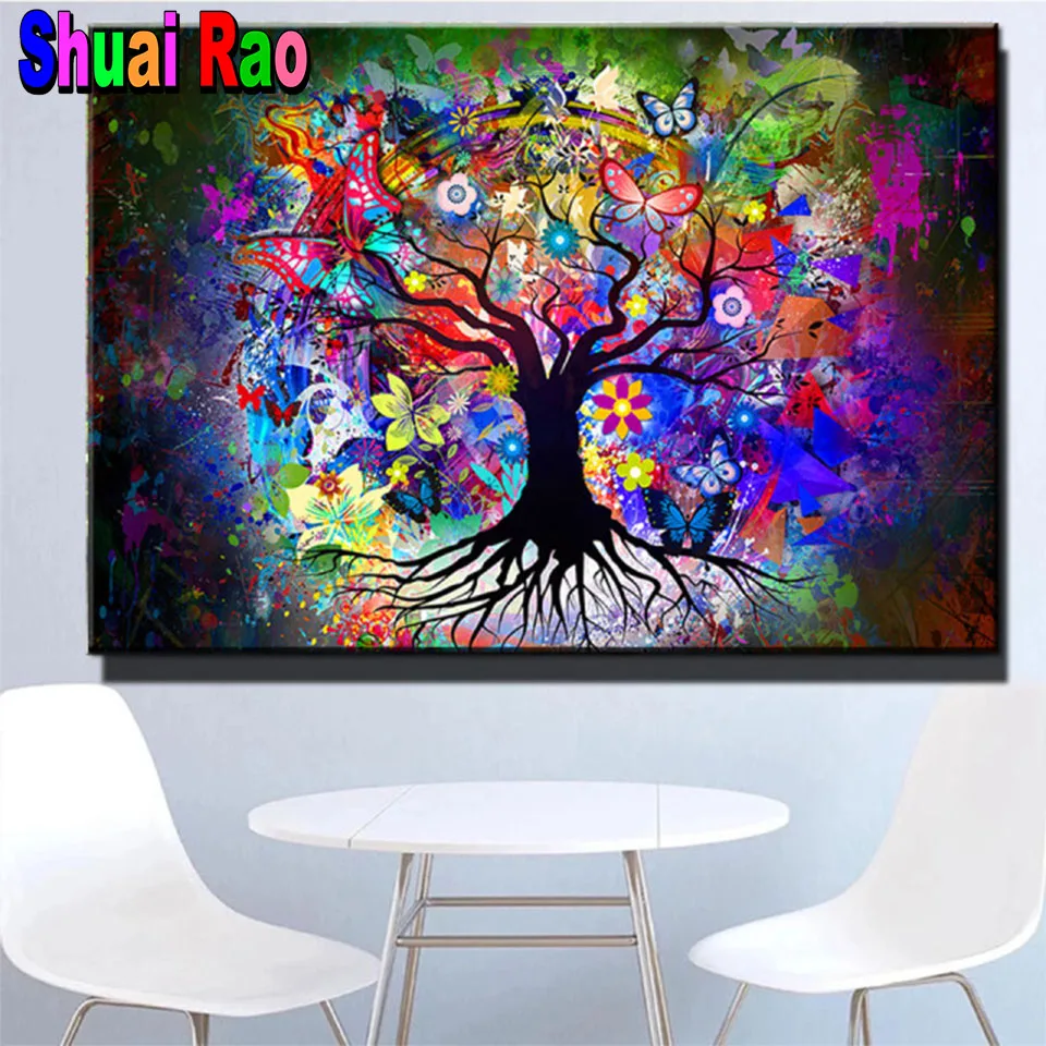 

Алмазная 5D Вышивка «Древо жизни» Густава Климта, пейзаж «сделай сам», алмазная живопись, Скандинавская мозаика, искусство, домашний декор