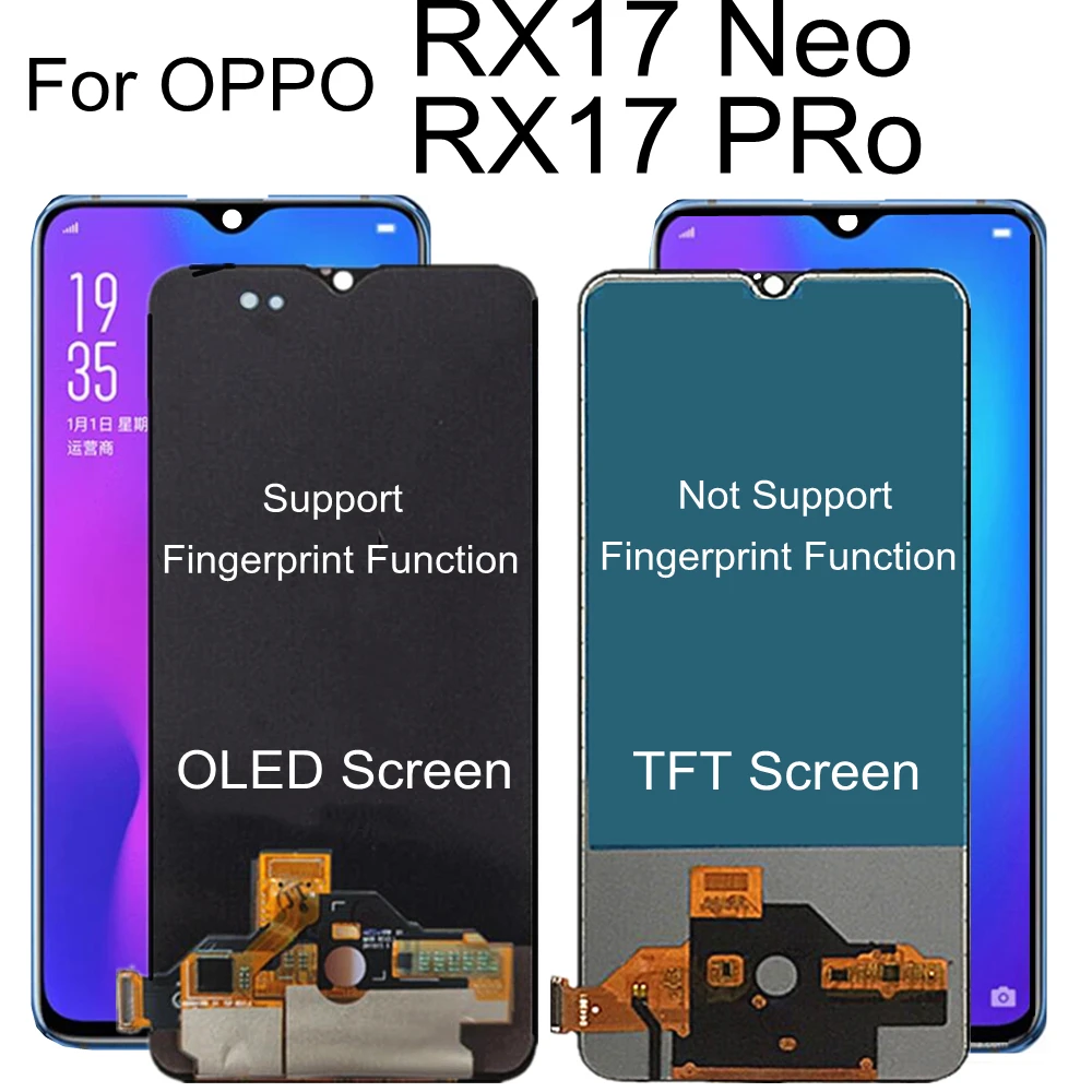 

FOR OPPO RX17 Neo CPH1893 LCD Display RX17 PRO CPH1877 LCD PBDM00 R17 PRO LCD Touch Screen Assembly Replacement Accessory
