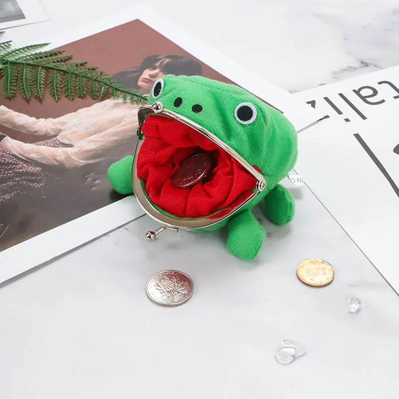 

New Naruto Two-dimensional Animation Peripheral Frog Wallet Naruto Coin Purse Key Bag Storage Bag Green Small Frog Shape