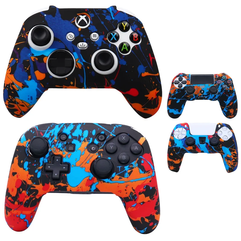 

Silicone Protective Cover For PS5 PS4 Controller Skin for Xbox Series S X Joystick Case Silicone for XBox One S /Switch Pro Skin