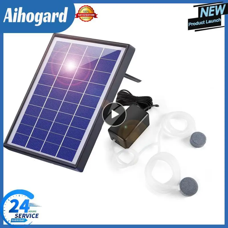 

Oxygen Pump Solar Powered Fish Tank Air Bubble Stone Household Aquarium Oxygen Aerator Fishing Pool Pond Aerator Air Pump Pond