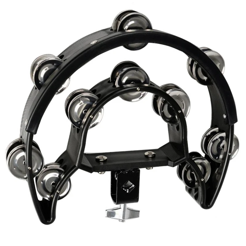 

Half Moon Musical Hand Bell Percussion Instrument Accompaniment Handbell Shaker Percussion Parts Tambourine