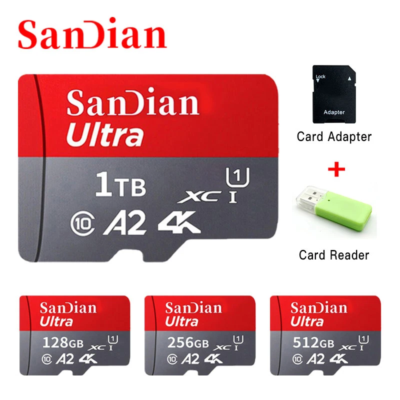 1TB Class10 High-Speed Memory Card 256GB Memory TF Card 512gb Mini SD Card 128GB Microsd Flash Drive Card For Camera/Phones