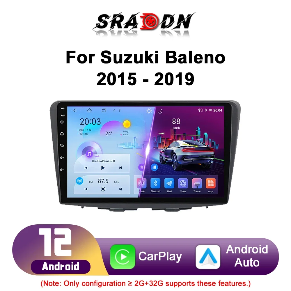 Для Suzuki Baleno 2015 2016 2017 2018 2019 2020 2021 Автомобильный радиоприемник Android мультимедийный