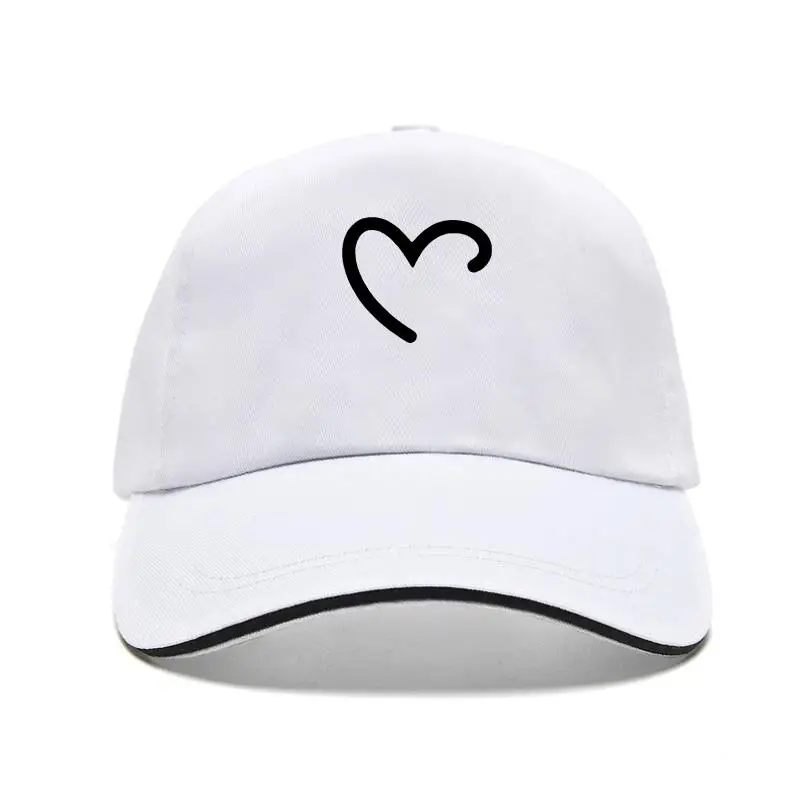 

WOTWOY Funny Heart Print Summer Baseball Cap Women Black White Female Baseball Cap Cotton 2022 Novelty Baseball Caps Femme Haraj