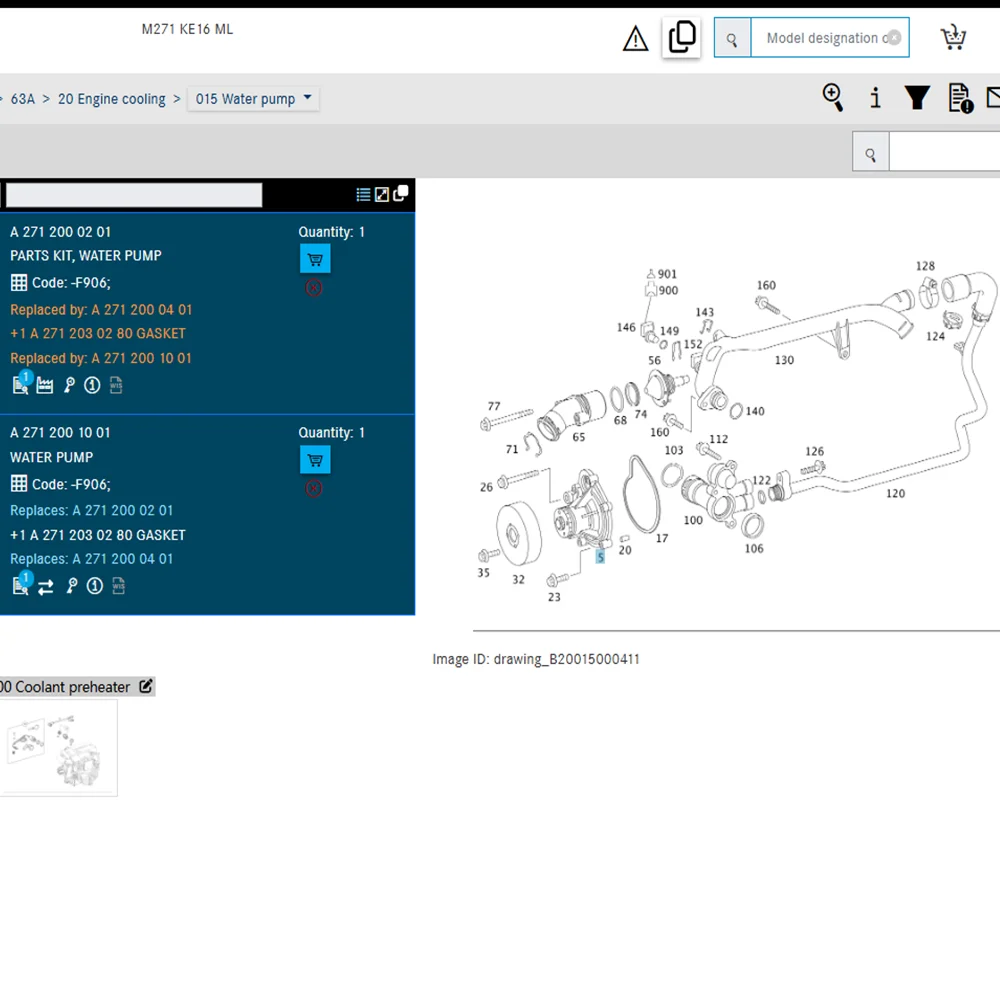 A 2712001001 2712000401 Для Mercedes-Benz M271 CL203 W204 A209 SLK200 E260 CLK200 C230 C E-класса CGI охлаждающие