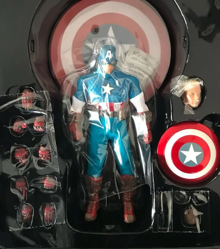 Экшн-фигурка Marvel MEZCO Captain America версия 1: 12 коллективная высокое качество игрушки BJD |