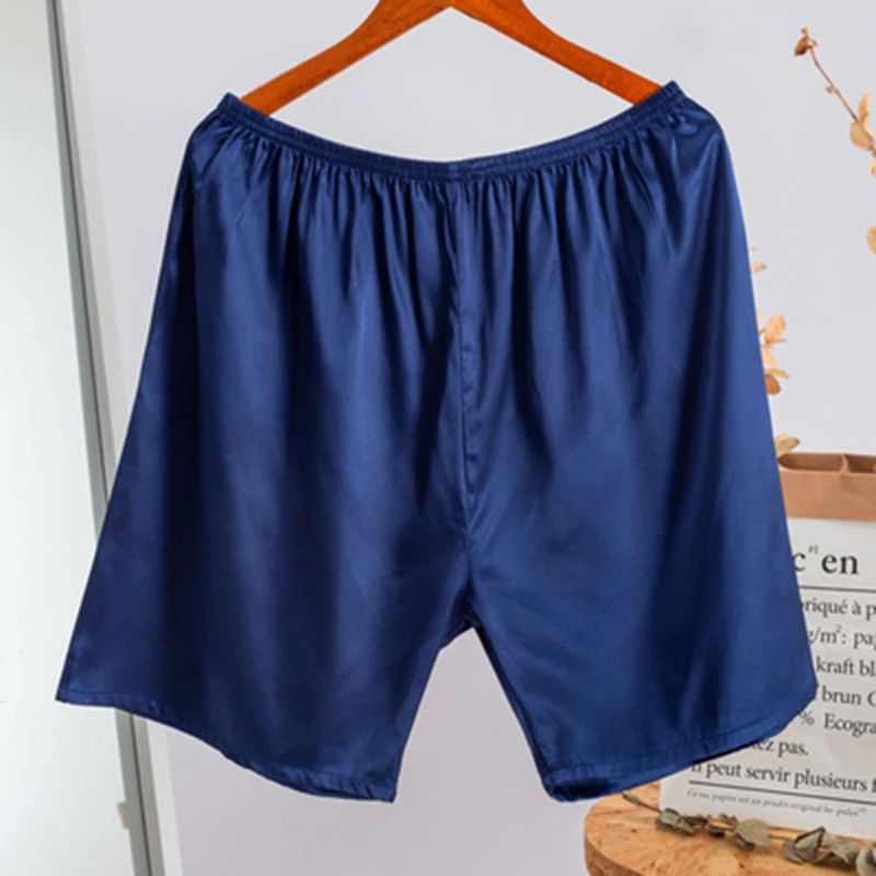 

New Summer Men Fashion Homewear Robes Home Shorts Satin Pajama Sleepwear Bottoms Loungewear Underwear Short Pant