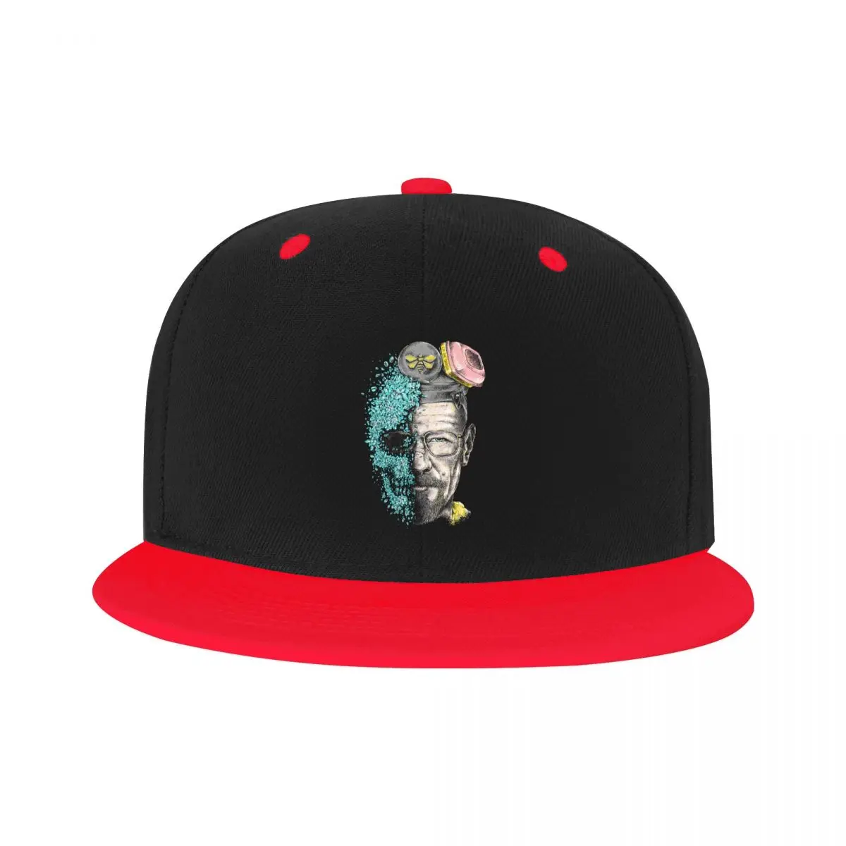 

Punk Breaking Bad Heisenberg Hip Hop Baseball Cap for Women Men Adjustable Walter White Dad Hat Snapback
