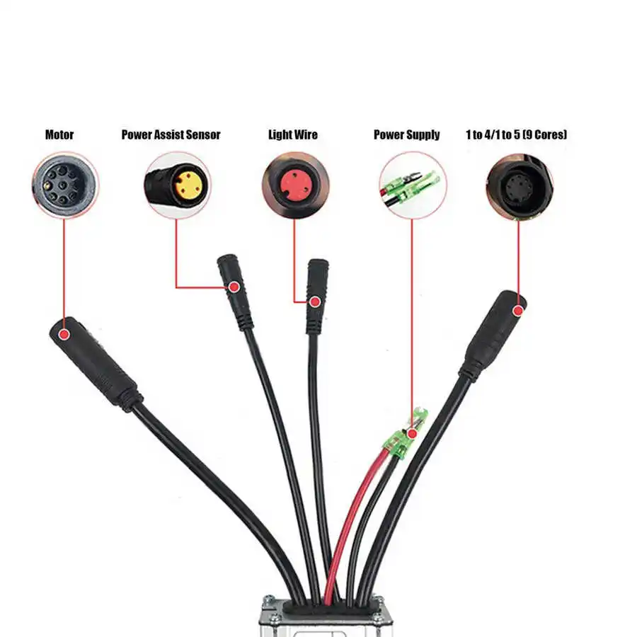 Регулятор бесщеточный для электрического велосипеда 36 В/48 В 750 Вт контроллер