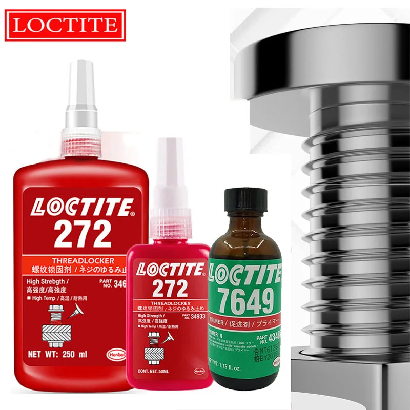 

50ml 250ml Loctite 272 Detachable Screw Glue High-Strength Anti-Loose Thread Locking Agent High Temperature Sealant