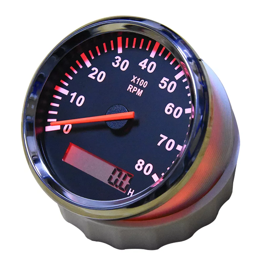 

85mm Auto Tachometer 3000 RPM 8000 RPM Meter Waterproof Marine Tacho Meter Gauge Boat rpm Diesel Engine Tachometer 9-32V