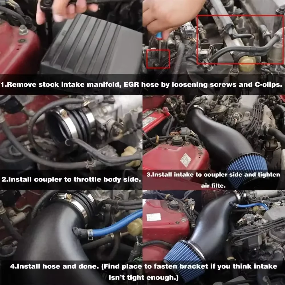 Высококачественный комплект воздуховодов из АБС-пластика - для Honda Civic EGEK 1992-2000 годов (черныйкрасныйсиний варианты) (art.: 3920dbfb2c635) - 3920dbfb2c635