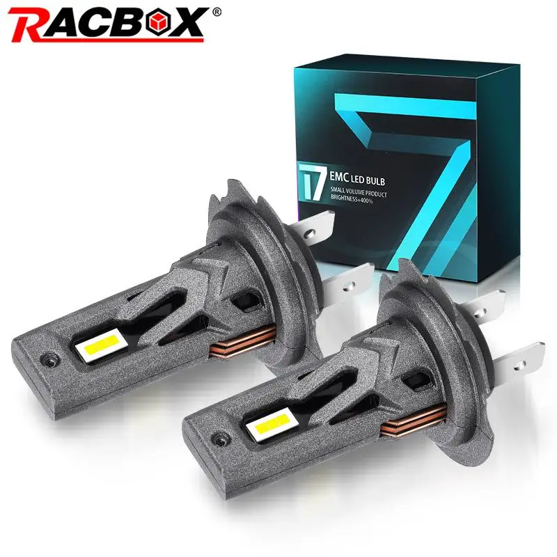 Миниатюрные светодиодные лампы для фар 65000 лм T7 H7 1:1 галогенный размер