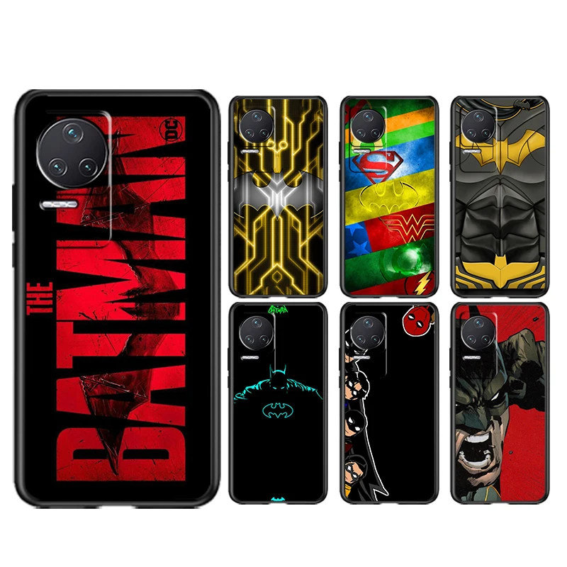 

DC Batman Superhero Cool Soft Black Phone Case For Xiaomi Redmi K50 K40 Gaming Pro K30 10X 10 9 9A 9T 8A 4G 5G Cover