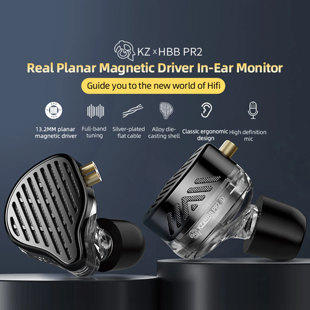 

Металлические наушники-вкладыши KZ PR2 с магнитным драйвером, IEM, hi-fi проводные наушники, мониторные наушники, Спортивная гарнитура с басами и ...