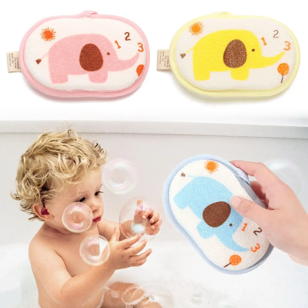 

Massager Bath Sponge Brush Bath Ball Bath Towels Bath Sponge Infant Children Rub Elephant Pattern Shower Brush