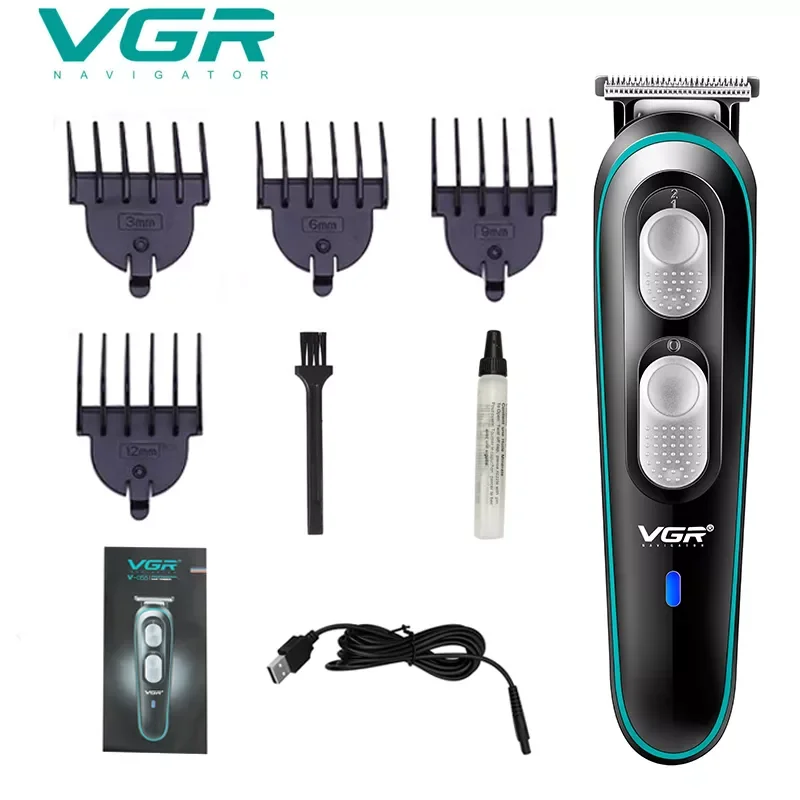 

VGR Professional Hair Trimmer Electric 0.1mm Detail Hair Cutting Fast Charging Car Hair Clipper Barber Dedicated Men Trimmer