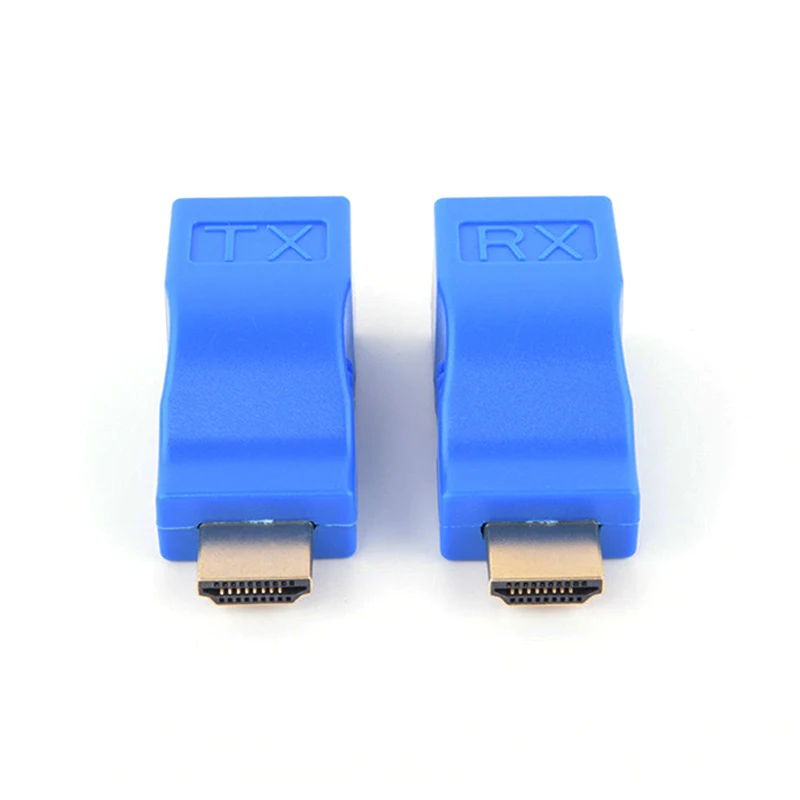 1 пара RJ45 4K HDMI-совместимый удлинитель до 30 м по сети CAT6/5E Ethernet LAN TX RX адаптер для HDTV