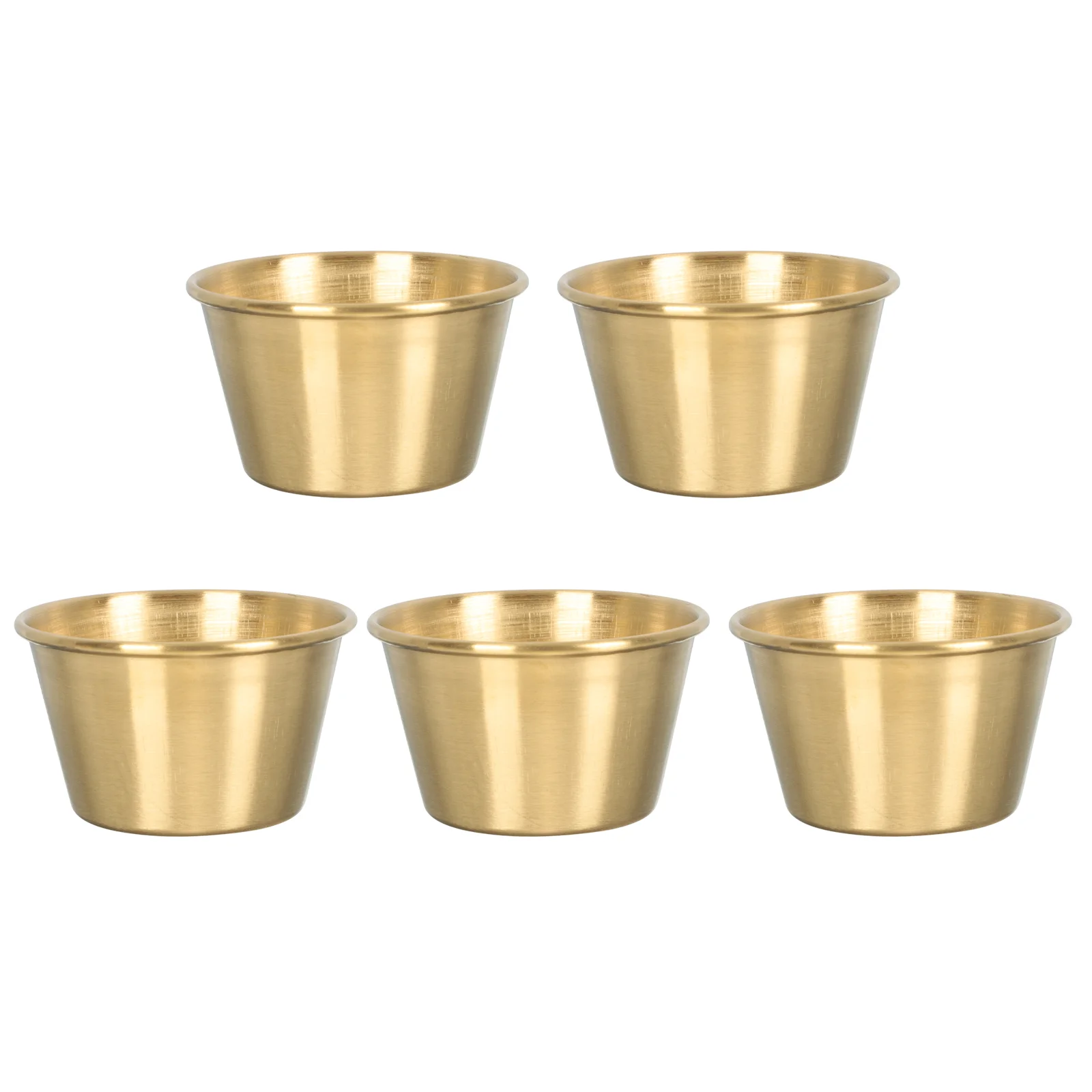 

Sauce Cups Dipping Cup Dish Bowl Condiment Dishes Bowlsstainless Steel Metal Mini Appetizer Seasoning Pinch Vinegar Prep Ramekin