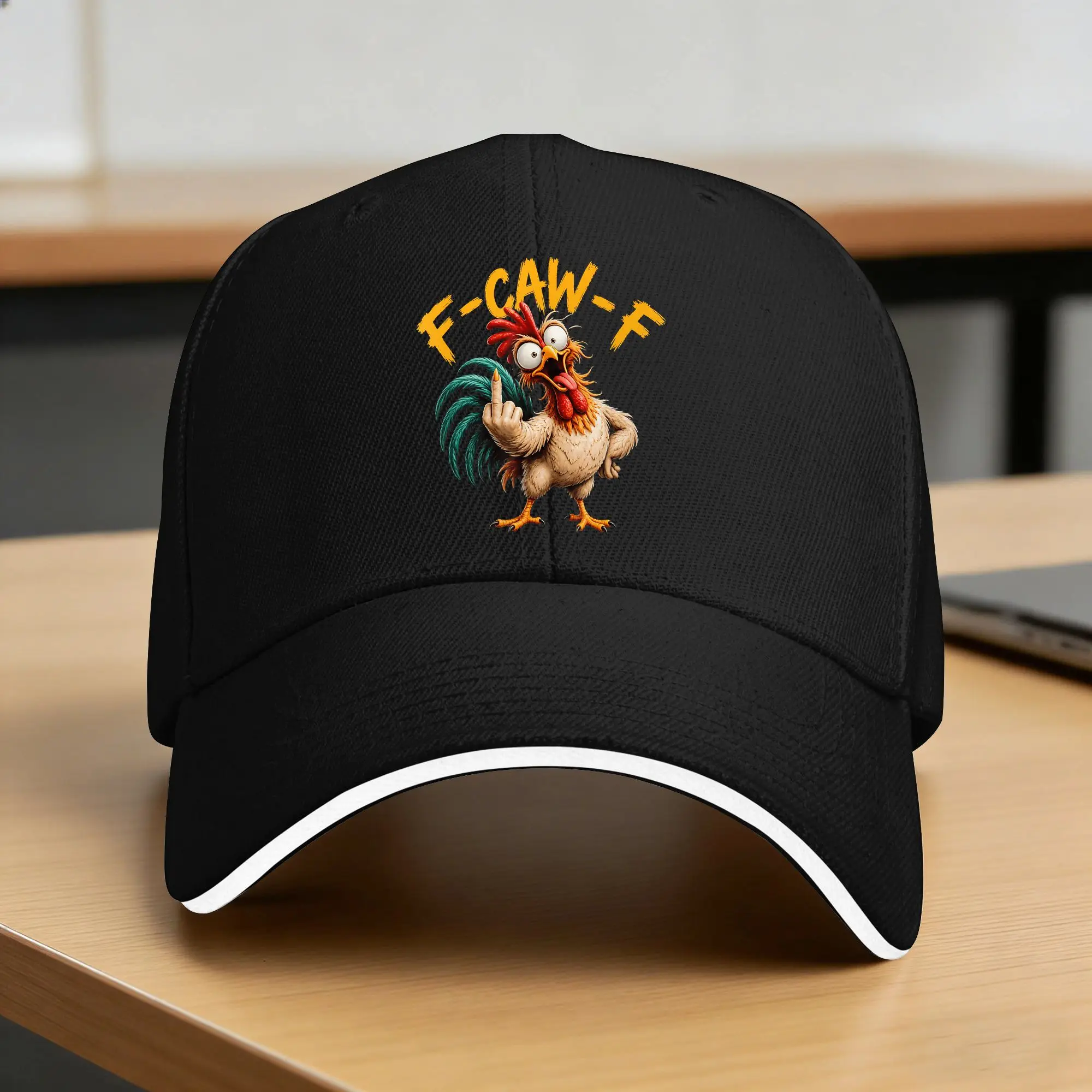 Фото Бейсболка F Caw F Rooster Funny Bird Chicken Whisperer Fawk, кастомизированная, для самостоятельного дизайна, в стиле тракер, модная, спортивная, с застежкой-клипсой, весенняя коллекция №1