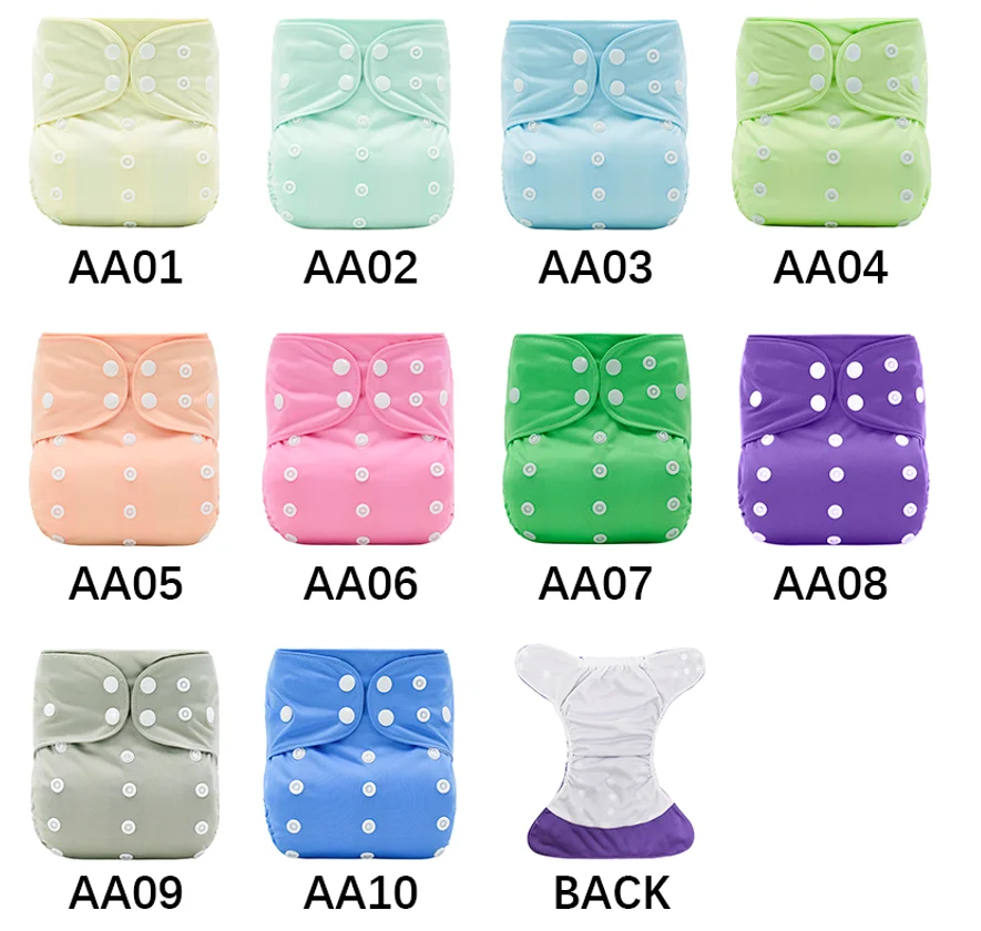 

[3PCS]Cloth Diaper Multiple Combinations Reusable Ecological Pocket Diapers Training Pants Comfortable Not Waterproof