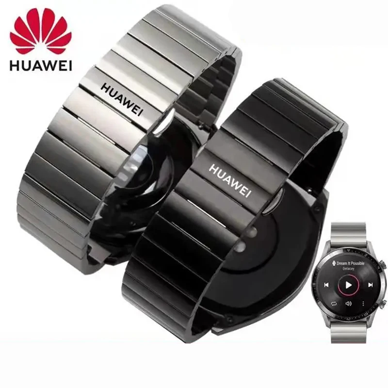 Huawei Original Stainless Steel Watchband for Huawei GT 3 /GT2 Pro GT 2 Pro Universal 20mm 22mm High Quality Strap for Man Women
