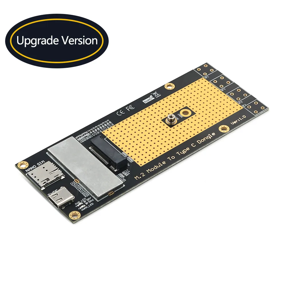 

NEW M.2 Network Adapter 3G/4G/5G Module to Type C/USB 3.0 Adapter with NANO SIM Card Slot for RM500Q RM500U GM800 SIM8200 Module