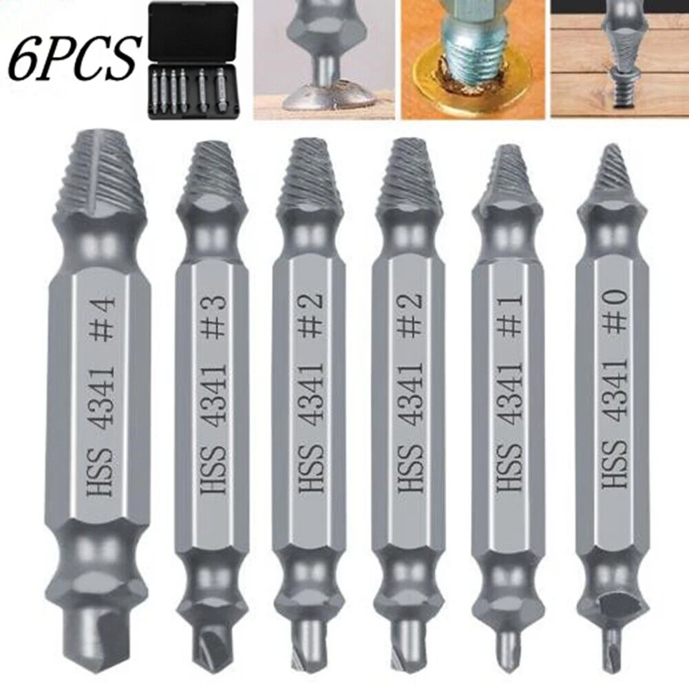 

Part Extractor Set Extractor Practical Tap Accessories Bolt Stud Remover Damaged Screw Drills Tools Kit Brand New