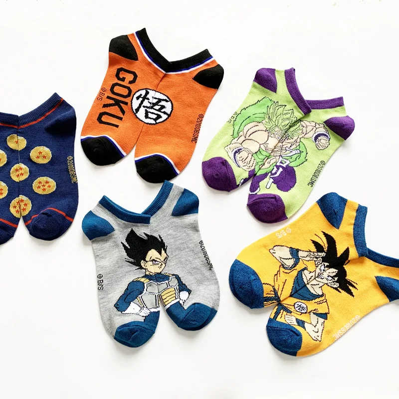 Dragon Ball Men's Socks Anime Funny Socks Cartoon Sun Wukong European and American Fashion Happy Sports Women Sock Free Shipping