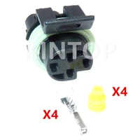 1 set 4 pins car waterproof sealed socket 12065298 automobile oxygen sensor electric wire cable connector