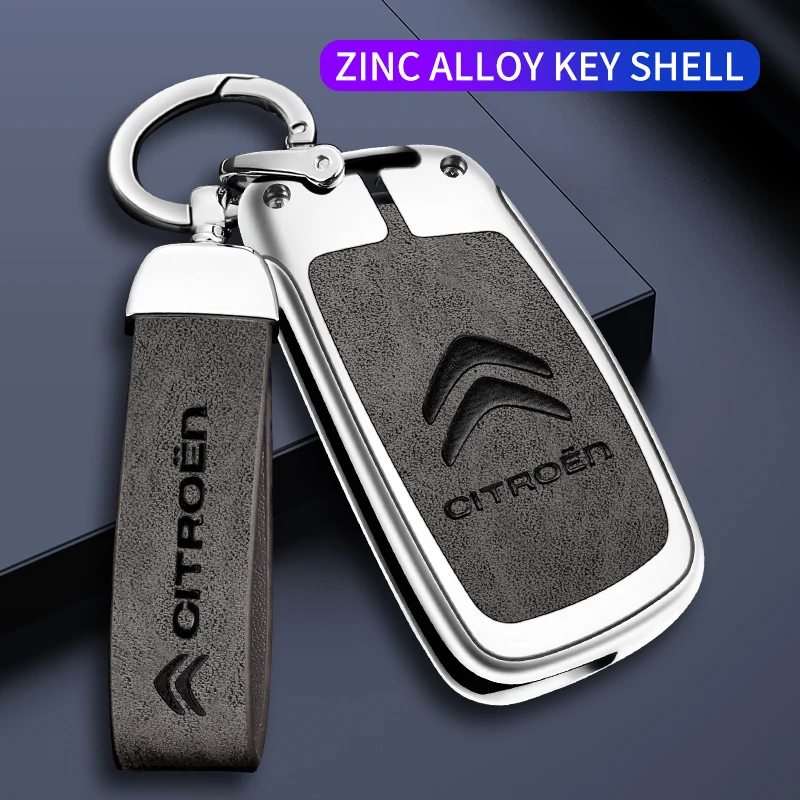 

Car Key Case Shell Auto Emblem Keychain Ring For Citroen C3 C4 C5 C2 C1 Berlingo C-Elysee Picasso Saxo D S3 Jumpy Aircross Cactu