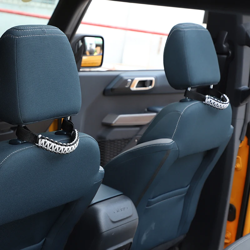 Фото Универсальная ручка для подголовника сиденья, веревка для Jeep Wrangler, Suzuki Jimny, Dodge Ford, аксессуары для салона автомобиля №2