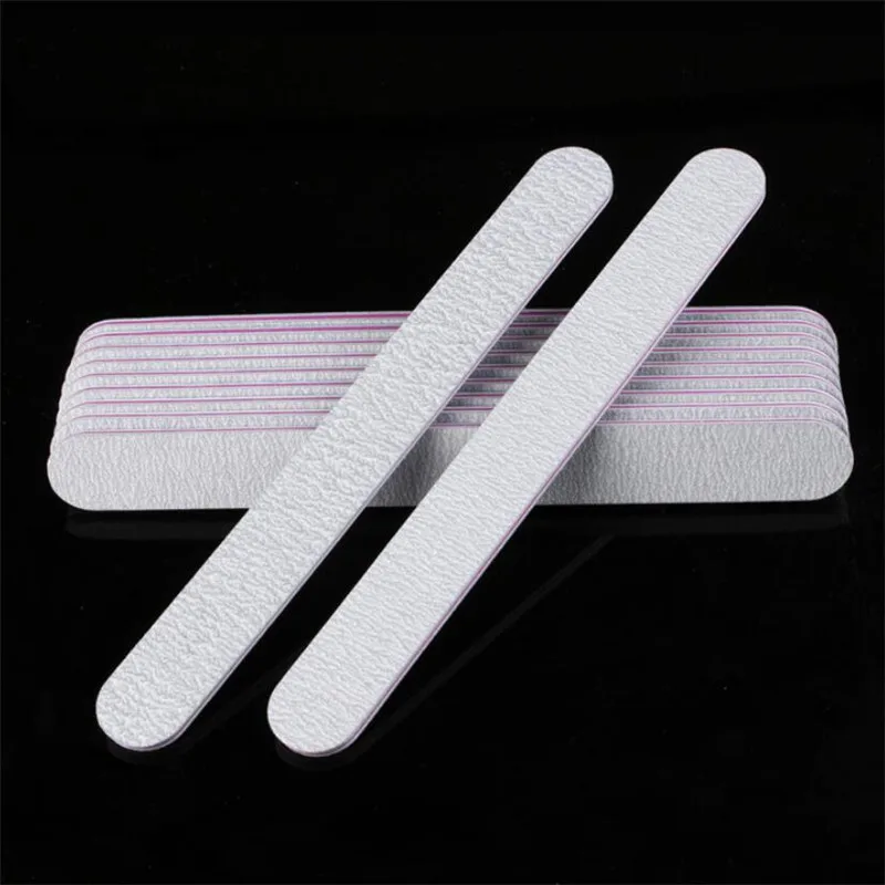 

Sdotter 10pcs/lot Nail Files Brush Durable Buffing Grit Sand Fing Nail Art Accessories Professional Grey Sanding Nail Files For