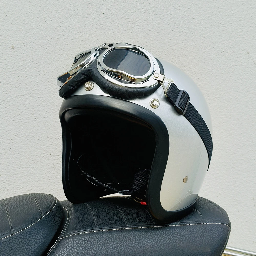 Мотоциклетные шлемы для уличной езды 3/4 TT &amp COCOCOCASCOS в стиле ретро с открытым лицом