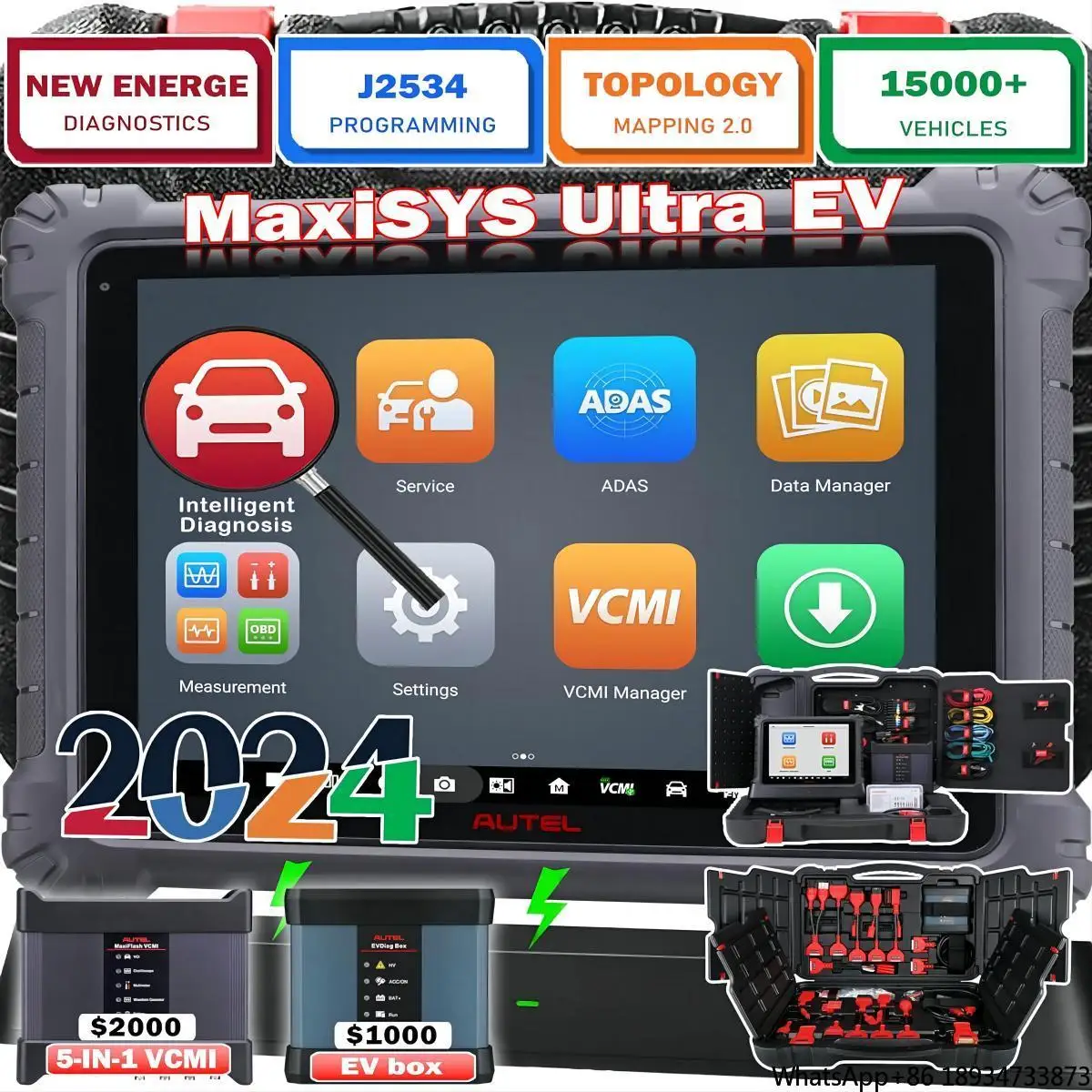 2024 версия Autel Maxisys Ultra Ev детали Mk908s Pro Maxiyes 908 S Multivintage Auto Ms908 Maxisi серии сканер с