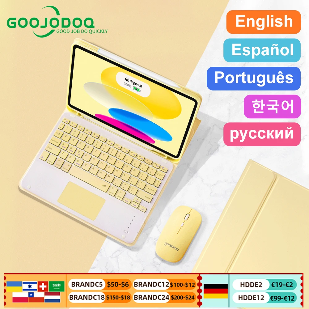 For iPad Air 4 5 9th 10th generation Case Magic Keyboard for