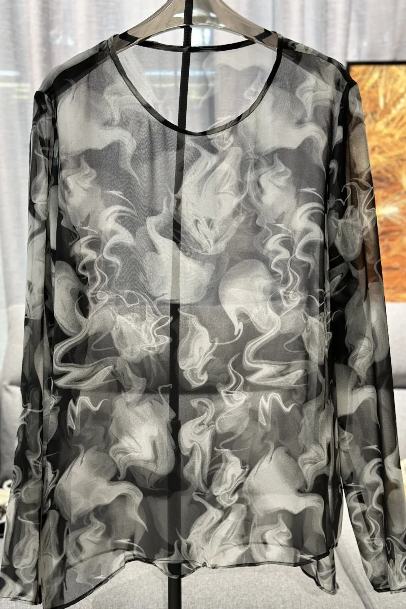 

S858 Fashion women's Shirts 2023 Runway Luxury famous Brand European Design party style women's Clothing