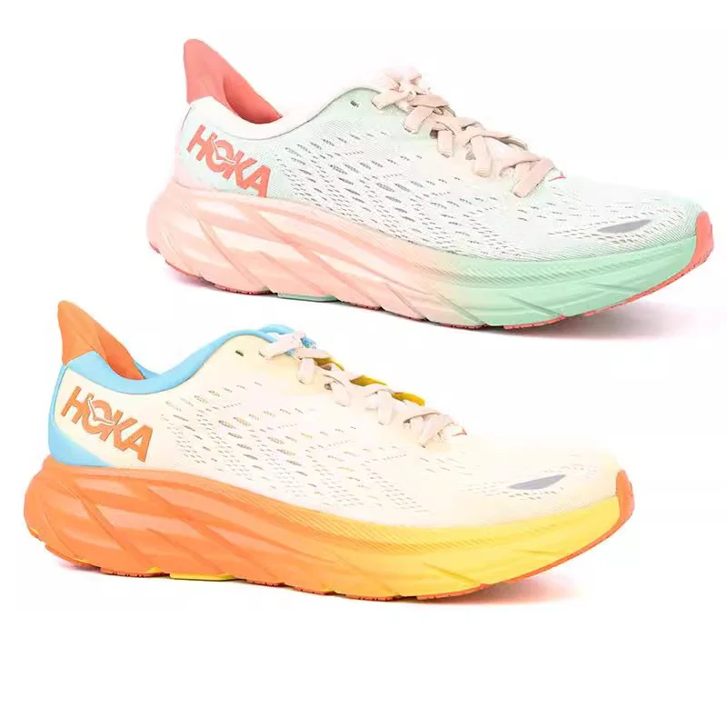 

New Hoka Clifton 8 Running Shoes Mens and Women's Lightweight Cushioning Marathon Absorption Breathable Highway Trainer Sneakers